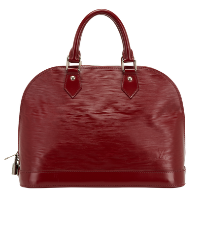 Alma PM, &pound;720, Handbags, Red, Leather, Front view